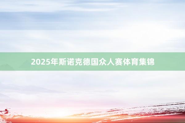 2025年斯诺克德国众人赛体育集锦
