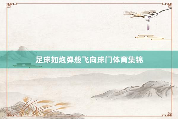 足球如炮弹般飞向球门体育集锦