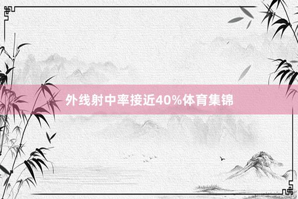 外线射中率接近40%体育集锦