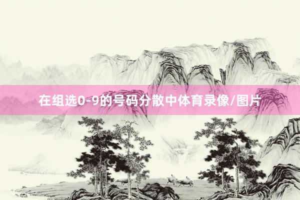在组选0-9的号码分散中体育录像/图片