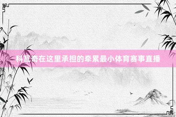 科瓦奇在这里承担的牵累最小体育赛事直播