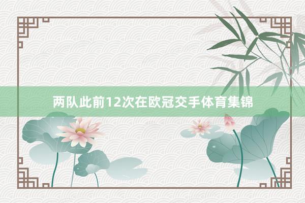 两队此前12次在欧冠交手体育集锦