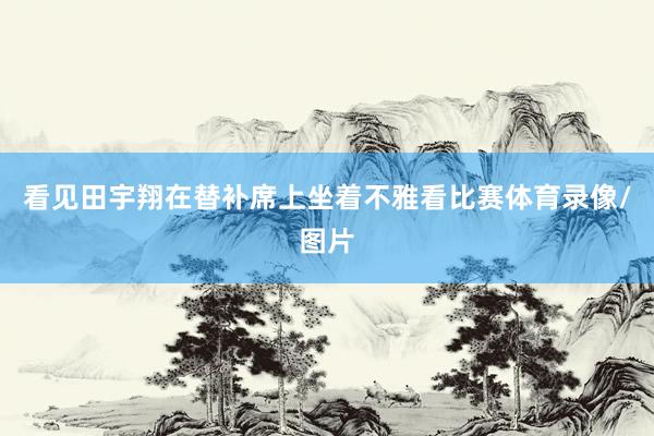 看见田宇翔在替补席上坐着不雅看比赛体育录像/图片