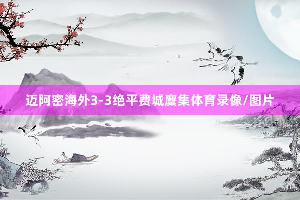 迈阿密海外3-3绝平费城麇集体育录像/图片