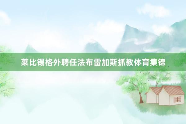 莱比锡格外聘任法布雷加斯抓教体育集锦