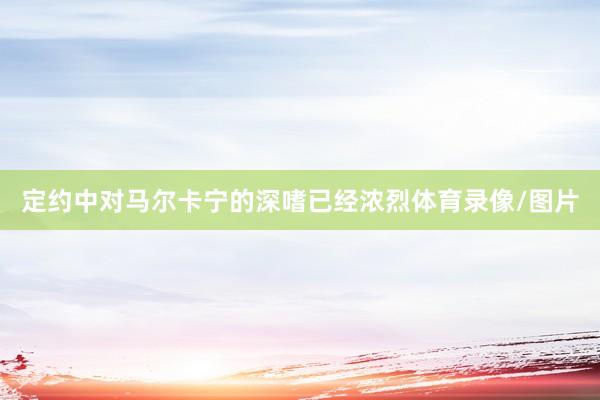 定约中对马尔卡宁的深嗜已经浓烈体育录像/图片