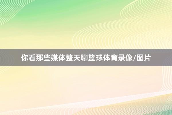你看那些媒体整天聊篮球体育录像/图片