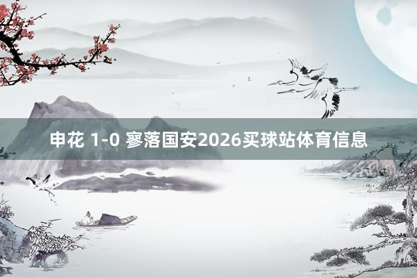 申花 1-0 寥落国安2026买球站体育信息