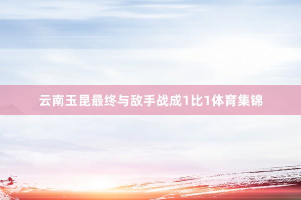 云南玉昆最终与敌手战成1比1体育集锦