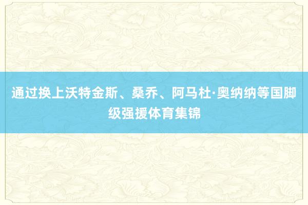 通过换上沃特金斯、桑乔、阿马杜·奥纳纳等国脚级强援体育集锦