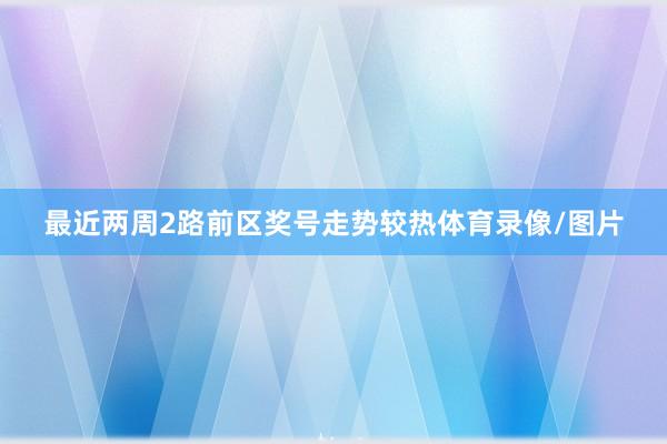 最近两周2路前区奖号走势较热体育录像/图片
