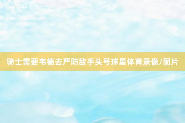 骑士需要韦德去严防敌手头号球星体育录像/图片