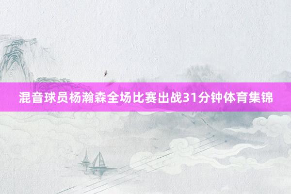混音球员杨瀚森全场比赛出战31分钟体育集锦