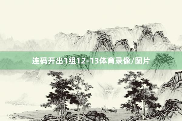 连码开出1组12-13体育录像/图片